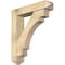 Ekena Millwork Merced Arts and Crafts Rough Sawn Bracket w/ Offset Brace, Douglas Fir, 6"W x 26"D x 30"H BKT0604X26X30MRC03RDF - alternate 1